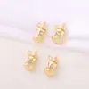 Accesorios para joyería de productos semiacabados al por mayor material metal incrustado circonita colgante de biberón collar pulsera pendientes colgante DIY