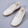 Zapatos planos de cordones talla grande para mujer, colección primavera/otoño 2026 de Amazon, estilo europeo y americano transfronterizo, punta redonda, escote bajo, casual, de tacón plano