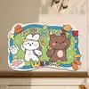 Alfombrilla de suelo de barro de diatomeas con forma de dibujos animados, Alfombrilla de baño de secado rápido, Resistente a la suciedad, Antideslizante, Resistente al desgaste, Fácil de limpiar, Especialmente diseñada para baños