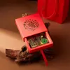 Conjunto de Bênçãos para Sucesso Acadêmico da Torre Wenchang: Adesivos para Celular, Adesivos Culturais Criativos de Bênção de Templo e Templo Taoísta, Adesivos de Dinheiro, Caixa de Presente com Pingentes para Celular
