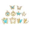 Colar com Pingente de Borboleta Banhado a Ouro Cobre Transfronteiriço Europeu e Americano Aobao Acessórios DIY Corrente de Clavícula Atacado Feminino Luxo Leve Nicho