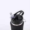 Copo de Palha de Aço Inoxidável de Grande Capacidade Transfronteiriço Portátil a Vácuo de Camada Dupla para Água Conveniente ao Ar Livre Copo Térmico de Alto Valor