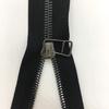 Cremallera de metal platino brillante de 5 puntas, directa de fábrica, con doble punta y cola cerrada, nueva, para el bolsillo de la chaqueta.