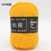 Yi Algodón 4 Hebras Algodón Leche Grosor Medio Lana Bouquet Manta Chal Bufanda Ganchillo DIY Tejido a Mano Bolsa de Materiales
