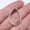 33x 20x 3.7mm 2.3g multicolor hueco geométrico serie de marcos colgantes marco con forma de gota