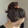 Nueva coleta alta, cuerda para el cabello, banda para el cabello trenzada gruesa y elástica, banda para el cabello con lazo simple estándar de oso, banda de goma estilo coreano