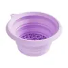 Bacia Dobrável de Silicone para Banho de Gelo, Bandeja de Gelo Portátil, Bacia de Silicone para Terapia com Gelo Facial e Corporal, Bacia Lavável para Banho de Gelo ao Ar Livre
