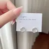 Exquisitos Aretes Pequeños para Mujer, Flor de Circonita, Pendientes Delicados Versátiles, Joyería para Orejas Pequeña de Gama Alta Personalizada, Regalo para Mejor Amiga