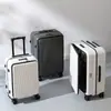 Maleta Transfronteriza con Compartimento Profundo de 20 Pulgadas, Apertura Lateral Portátil, Apertura Frontal, Carrito, Cerradura de Contraseña, Maleta de Viaje de Gran Capacidad para Uso Empresarial