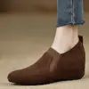 Sapatos Femininos Plataforma Novos Outono 2025 Estilo Britânico Costurados Cor Sólida Romanos Retrô Casuais Moda Sapatos de Mãe Femininos