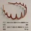 2025 Nova Faixa de Cabelo Ondulada para Lavar o Rosto para Mulheres com Coroa Alta, Dentada, Antiderrapante, Não Apertante, Grampo de Cabelo, Acessório de Cabeça