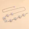 Cadena de Cintura de Metal Nueva Transfronteriza Sol Luna para Mujer Cinturón Simple a Juego para Vestido Alargado Sello de Cintura Decoración de Cintura de Moda