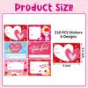 Venta Caliente Transfronteriza Día de San Valentín Pegatina de Nombre con Forma de Corazón Etiqueta de Regalo de Nombre para el Día de San Valentín Tarjeta de Envoltura de Regalo Sobre
