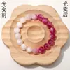 Venta al por mayor de fábrica cuentas redondas de resina que cambian de color con luz UV, cuentas sueltas para pulseras de la amistad, cadenas para teléfono, accesorios de joyería, llaveros 48h