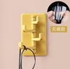 Gancho creativo para órganos, colgador de pared de cocina, gancho para ropa sin clavos detrás de la puerta, gancho adhesivo sin costuras para pared de baño creativo