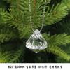 Decoración Navideña Candado de Alma Cristal Simulación Llave Colgante Llavero 3d Colgante Decorativo Copo de Nieve
