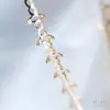 Relleno de Oro de 14K Cristal de Color Duradero Piedra Preciosa Banda Biselada Colgante Hecho a Mano DIY Patrón de Jade Alambre de Envoltura Hueca Material