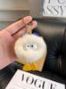 Conejo Rex Piel de Pato Peluche Bola Llavero de Coche Colgante Estilo Ins Decoración de Mochila de Peluche Regalo Muñeca Estilo Ins