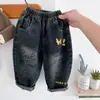 Jeans Suaves de Otoño para Niños 2026 Nuevo Estilo Pantalones Casuales para Niños Moda Primavera y Otoño Estilo Coreano Sueltos Largos para Niños