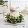 Decoraciones de Mesa Navideñas de Espuma Transfronterizas con Hojas Verdes, Piñas, Madera Natural, Figuras de Renos, Muñecos de Nieve y Decoraciones de Escena