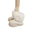 Botas de nieve para mujer 2026 estilo invierno nuevo, con suela gruesa, que aumentan la altura, peludas, con correas, forradas de polar y engrosadas para el calor, botines