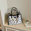 Bolso Grande de Lunares Estilo Relajado para Mujer 2026 Nuevo Bolso Tote de Verano para el Trabajo y los Desplazamientos Bolso de Hombro Único