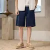 Shorts de Mezclilla Casual para Hombre Verano Nuevo Tendencia Calle Marca Delgada Versátil Cómodo Holgado Pierna Ancha Pantalones de Cinco Puntos Mayoreo