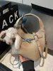 Bolso de cubo vintage de dos piezas para mujer, gran capacidad, moda de nicho, bolso versátil para mujer, nuevo bolso de hombro y cruzado de moda 2026