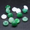 Botón de cumpleaños de jade Dongling natural blanco jade verde seco estilo antiguo para botón DIY de ropa cheongsam botón botón