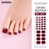 Pegatinas de Manicura de Gel Personalizadas Zhengxiang Horneado Libre Color Sólido Pegatinas de Cola Transfronterizo Sin Gel UV Pegatinas para Uñas de Pies