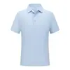 Camisa polo feminina de manga curta 190g para atividades ao ar livre, resistente a rugas, amiga da pele, respirável, secagem rápida, adequada para uso em grupo e vestuário de trabalho