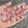 50 peças de esmalte colorido 14*15mm flor coral diy antigo hairpin step shake Jade Hairpin flor frisada acessórios de flores