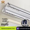 Trilho de cortina de liga de alumínio extra grosso e resistente, silencioso, trilho de cortina deslizante, trilho curvo, trilho duplo, haste de cortina montada na parte superior