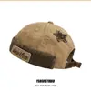 Estilo Americano Marca de Moda Retro Lavado Gorro de Piso para Hombres y Mujeres Hip-hop Estrella de Cinco Puntas Gorro Melón Color de Contraste Gorro Beanie Gorro Slayer