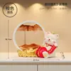 Gato Arena Movediza Pintura Reloj de Arena Adorno Lujo Ligero Hogar Sala de Estar Gabinete de Vino Gabinete de TV Escritorio de Oficina Decoración