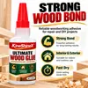 KineShineX Adesivo Forte para Marcenaria 50ML Cola para Reparo de Móveis de Madeira Mesa Cadeira Placa de Madeira Estrutura de Madeira