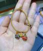 Shajin Oro Viejo Cincel Tallado Azul Ardiente Goteo de Aceite Bestia Devoradora de Oro Retratos Familiares Colgante diy Pulsera Collar Accesorios Colgante