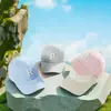 Gorra de béisbol de red fina con visera rígida para primavera y verano, gorra deportiva clásica con logo R para hombre y mujer, gorra de ocio versátil con cierre de velcro
