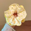 Goma para el pelo de cuadros florales estilo bosque para mujer, Cuerda para el pelo de estilo perezoso de alta gama, Cuerda para moño, Accesorio para el pelo