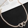 Accesorios de Pierna Transfronterizos Cadena Completa de Diamantes Corazón de Joya Cadena de Pierna Sexy Europea y Americana para Mujer Moda Fiesta de Discoteca