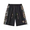 Calça de Verão Shorts Cargo Masculino Cinco Pontos Casual Respirável Fino Tendência Marca Funcional Estilo Americano 2025 Off-White