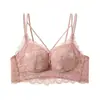 Sujetador de Ropa Interior Transpirable Engrosado de 5 CM Manto Taza Transmisión en Vivo Original Espalda Hermosa Sexy Recogida Busto Pequeño Sin Aro