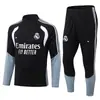 2627 Uniforme de Treino Real Madrid Outono e Inverno Uniforme de Futebol Manga Longa Atletico Jogo Treino Inter de Milão Camisa Esportiva Casual