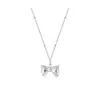 Collar Nuevo Estilo 2026 con Lazo para Mujer, Cadena de Cuello Elegante y Sencilla con un Toque de Lujo Ligero y Gama Alta, Cadena para Clavícula de Diseño Único