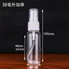 Botella de plástico transparente PET de 30, 50 y 100 ml, con pulverizador de alcohol y loción, para uso doméstico.