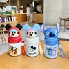 Taza Termo Mickey Stitch Portátil Compacta Bolsillo de Niñas Taza de Agua de Aspecto Atractivo Mini Infantil de Acero Inoxidable