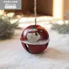 Pingente de Sino do Papai Noel de Ferro Transfronteiriço Decoração de Árvore de Natal Retrô Enfeites Pendurados Presentes para Atacado