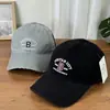 Nueva Gorra de Béisbol Retro Estilo Coreano con Letra B Bordada, Circunferencia de Cabeza Grande, Adelgazante de Rostro, Protección Solar, Gorra Unisex de Moda