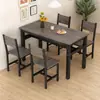 Mesa de jantar e cadeiras para restaurante, retangular, para uso doméstico, cafés da manhã, lanchonetes e estabelecimentos comerciais; conjuntos de mesa e cadeiras de jantar