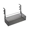 Estante Inferior Colgante para Escritorio de Oficina sin Perforaciones, Almacenamiento Colgante de Escritorio, Cesta Colgante, Estante de Oficina de Hierro, Acero al Carbono